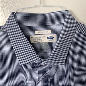 Blue & White Checkered Dress Shirt by Old Navy